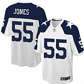 Nike Men & Women & Youth Cowboys #55 Jones Thanksgiving White Team Color Game Jersey,baseball caps,new era cap wholesale,wholesale hats